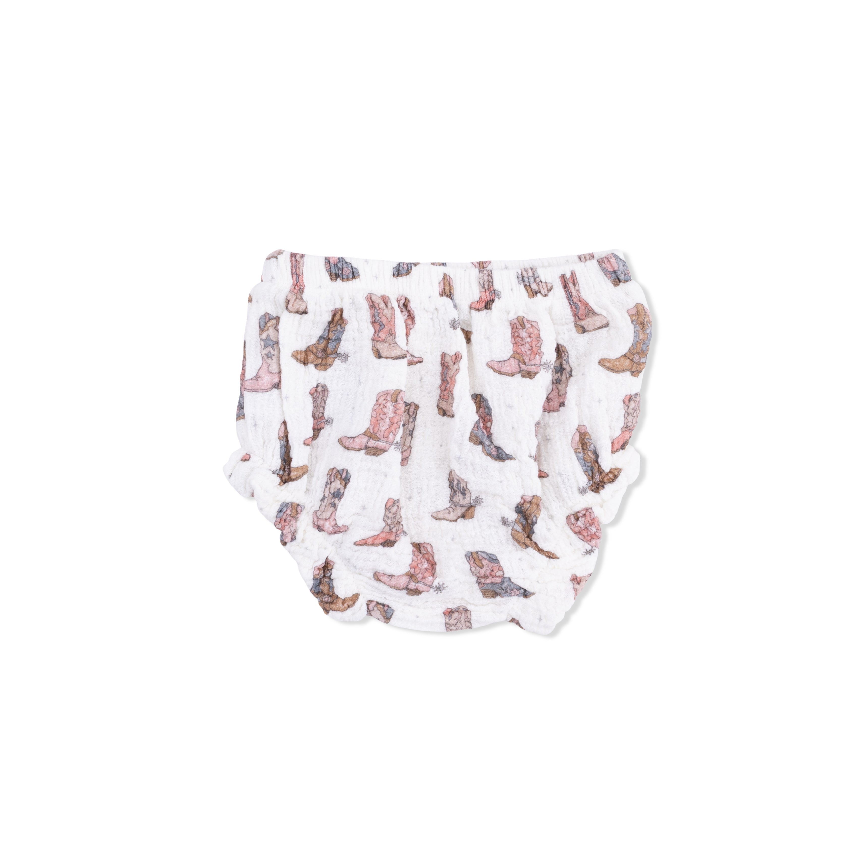 Cowgirl Boots - Smocked Top With Bloomer