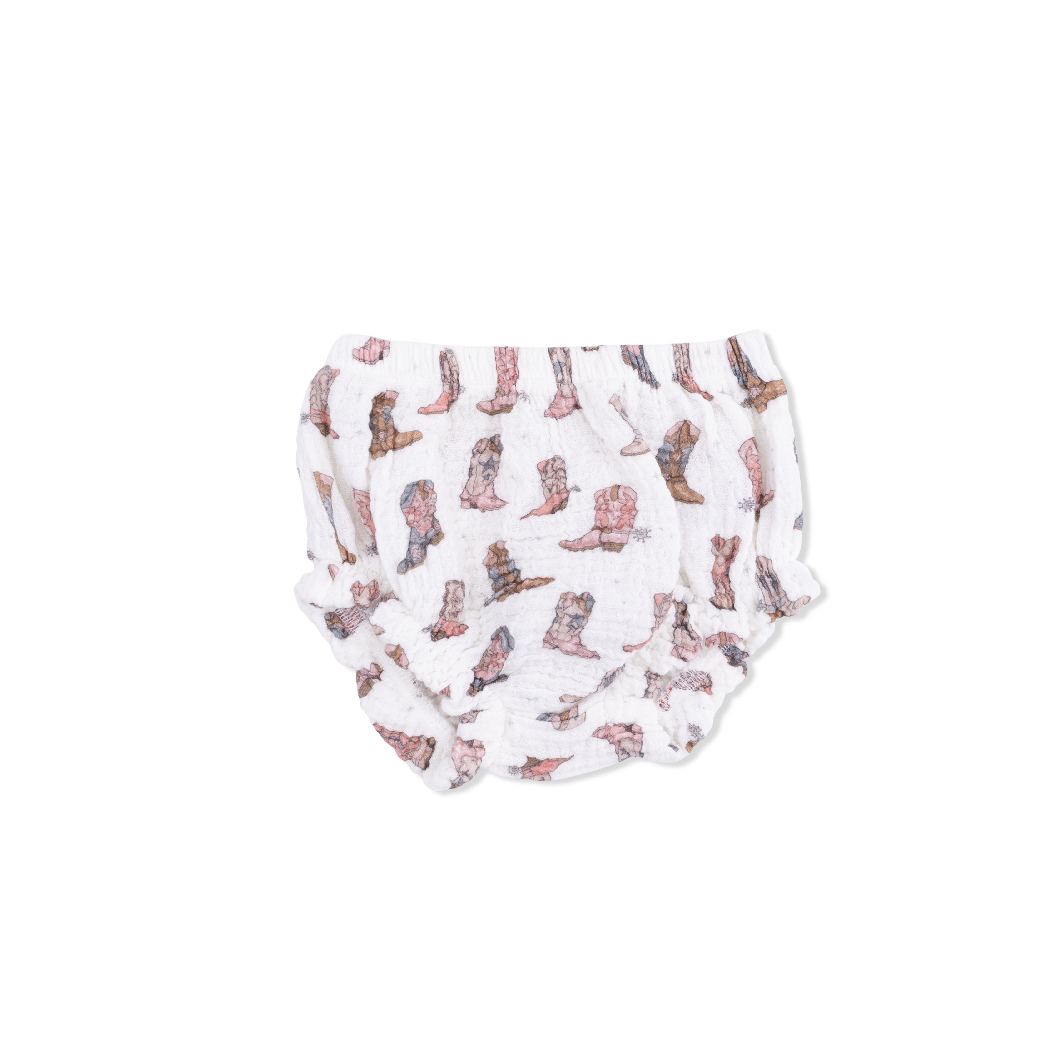 Cowgirl Boots - Smocked Top With Bloomer