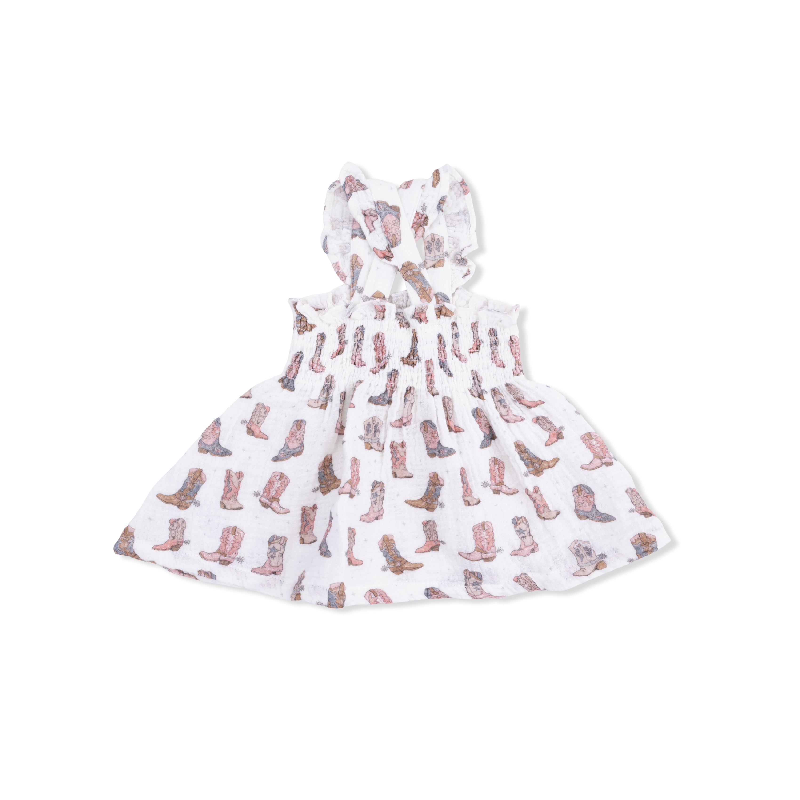 Cowgirl Boots - Smocked Top With Bloomer