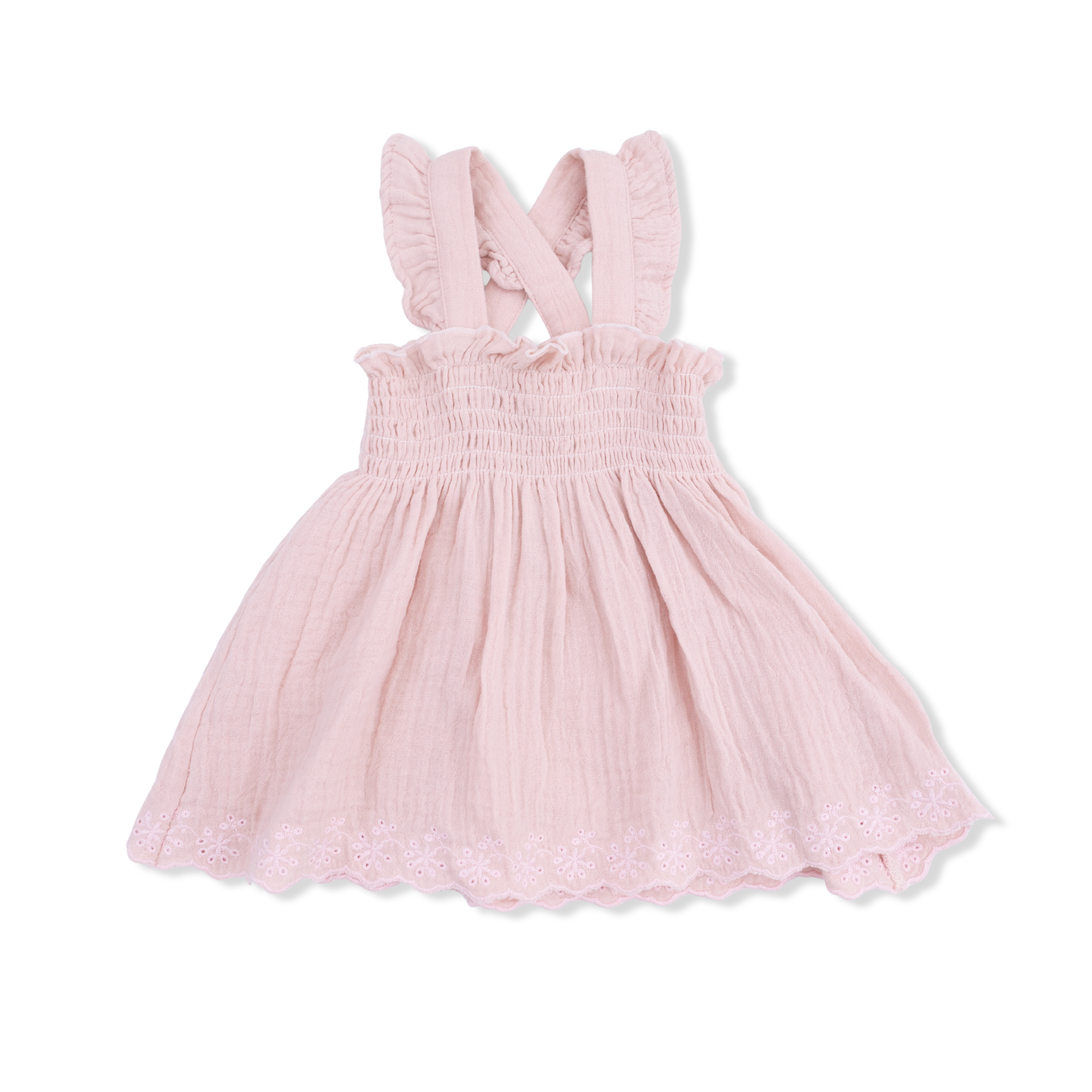 Solid Muslin Lotus - Smocked Top With Bloomer