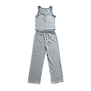 Tweenstyle By Stoopher - Pin Stripe Tank And Pant Lounge Set - Blue