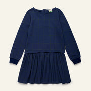 Navy Grid Dress