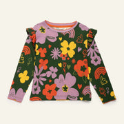 Wildflower Ruffle Long Sleeve T-shirt