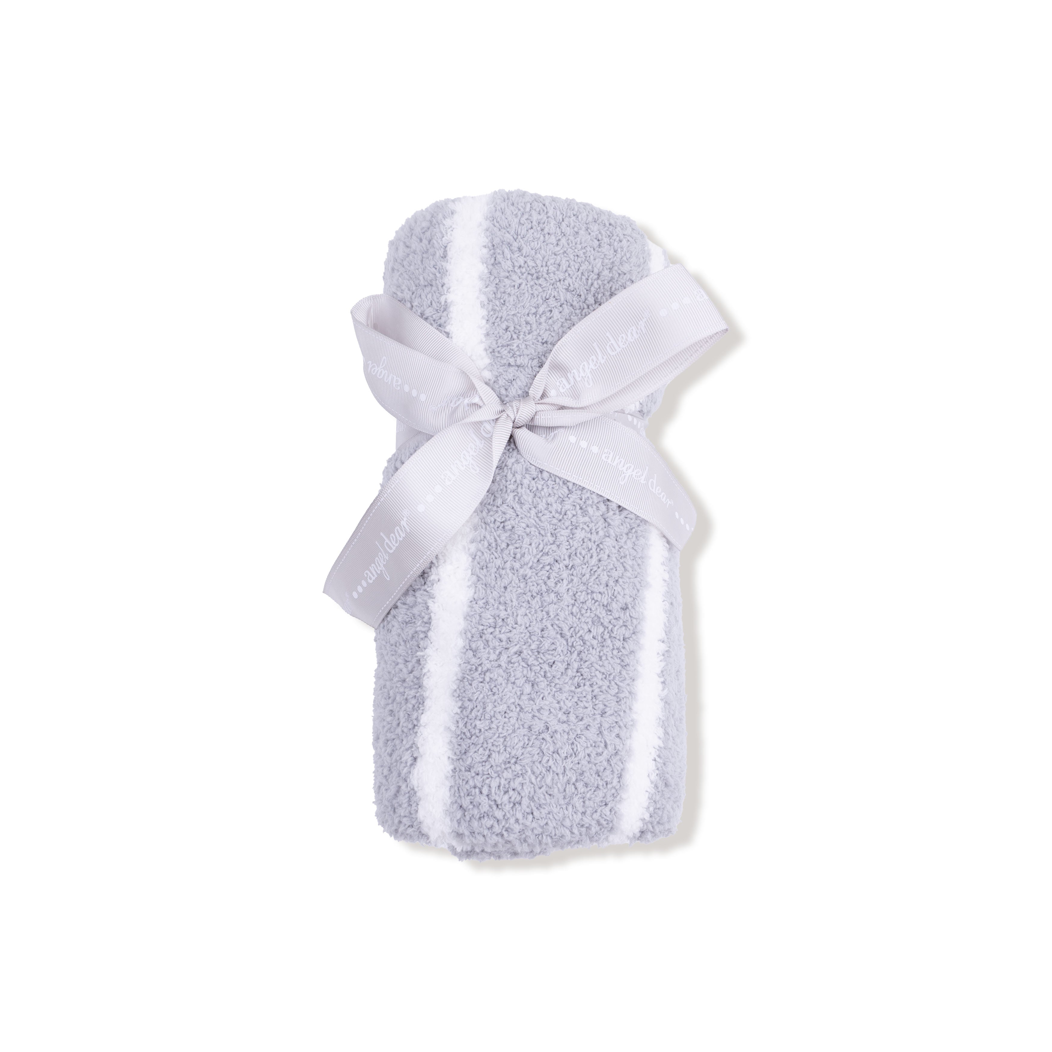 Chenille Blanket - Grey / Ivory