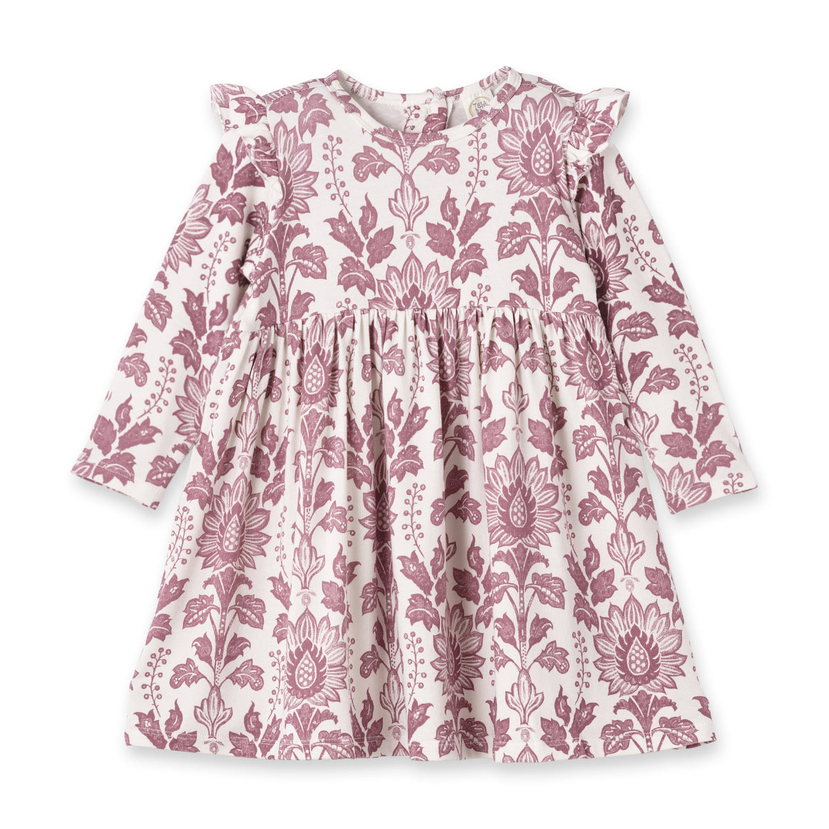 Floral Tapestry Twirl Dress-bamboo Baby Girl