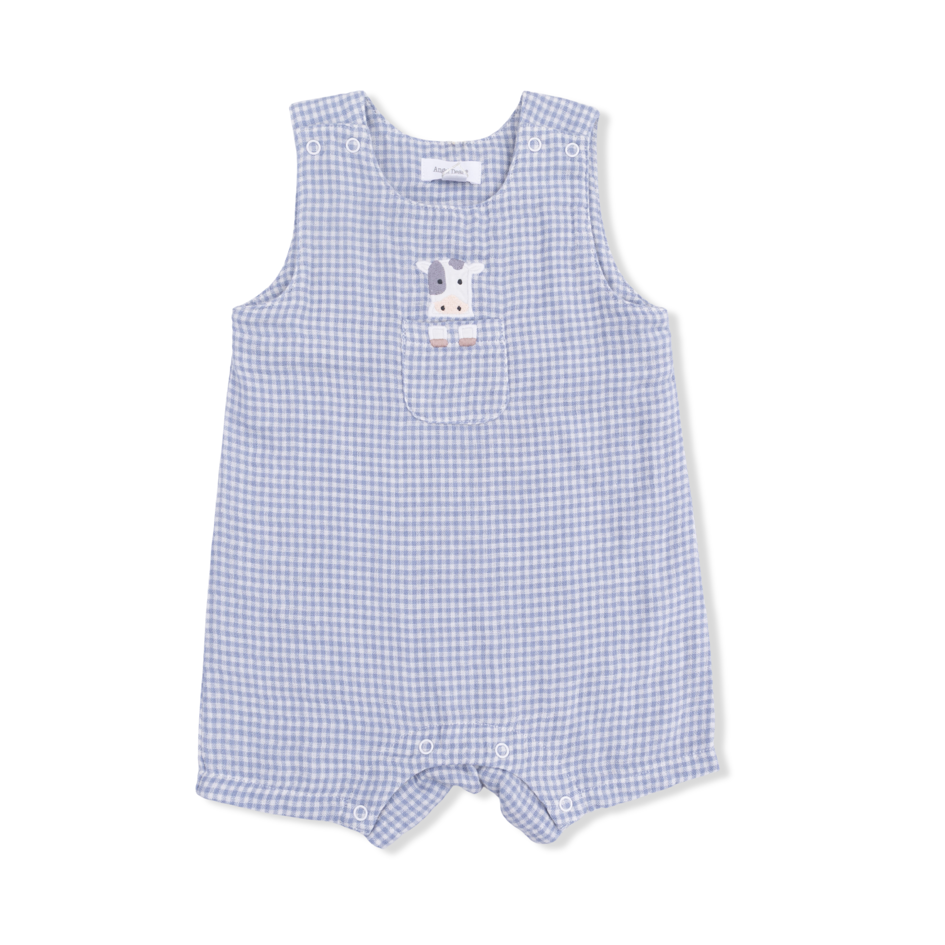 Cute Farm Animals Appliques - Jon Jon With Short Sleeve Bodysuit