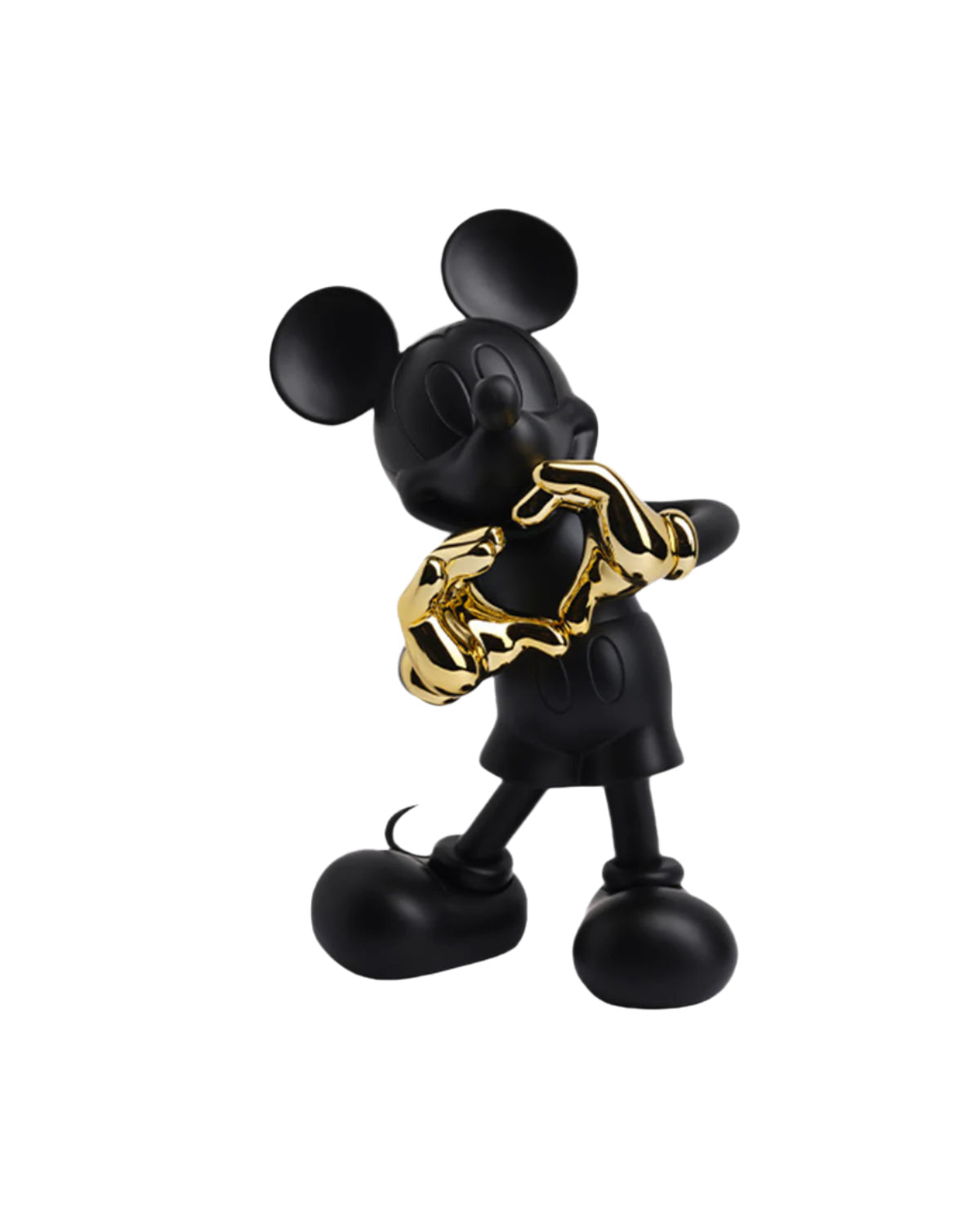 Mickey Mouse With Love Black & Gold 12in