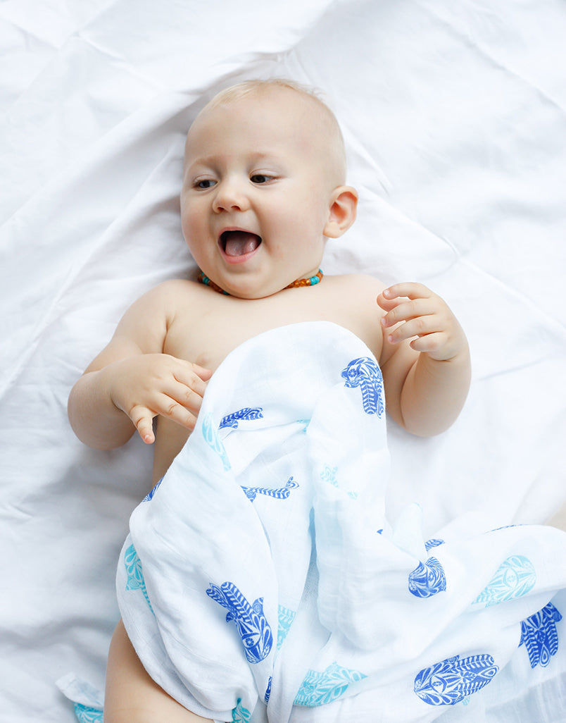 ORGANIC SWADDLE - HAMSA