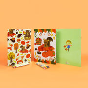 Fall Harvest Autumn Coloring Books With Crayons Party Favors - Set Of 6 Or 12
