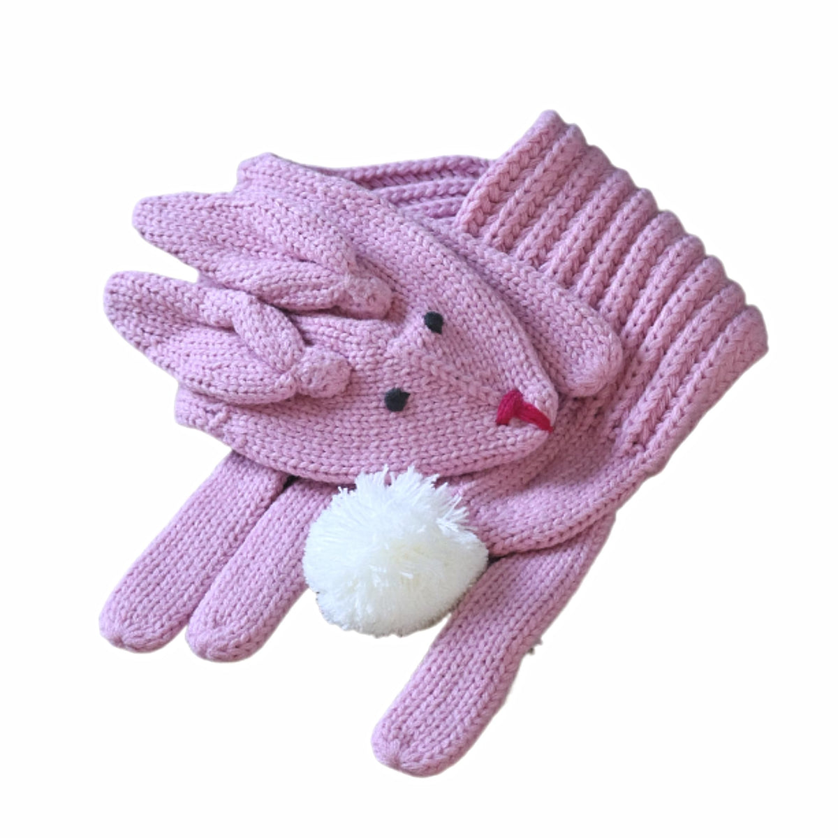 Girls Bunny Rabbit Neck Scarf- (children Age 4/5-12yr) Premium Quality, Novelty Design