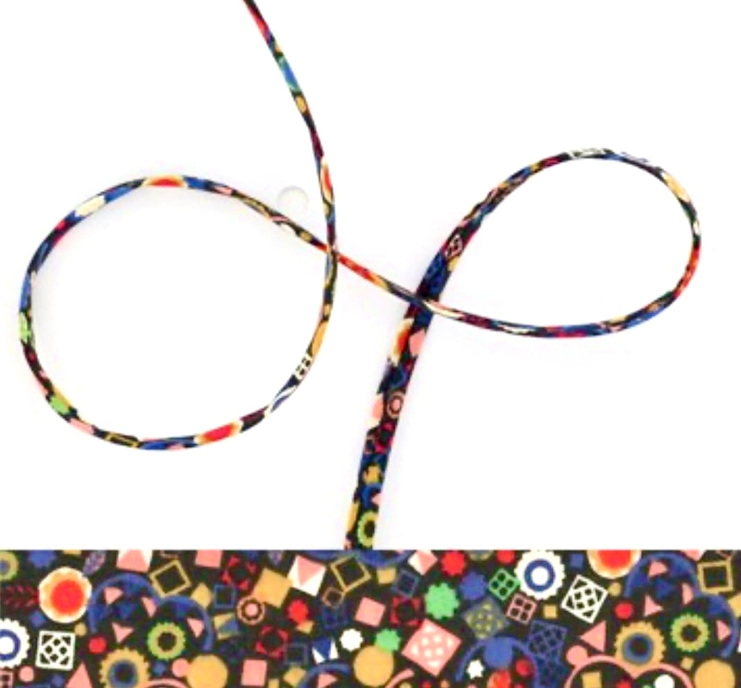 Gemstone Heart Liberty Print Necklace