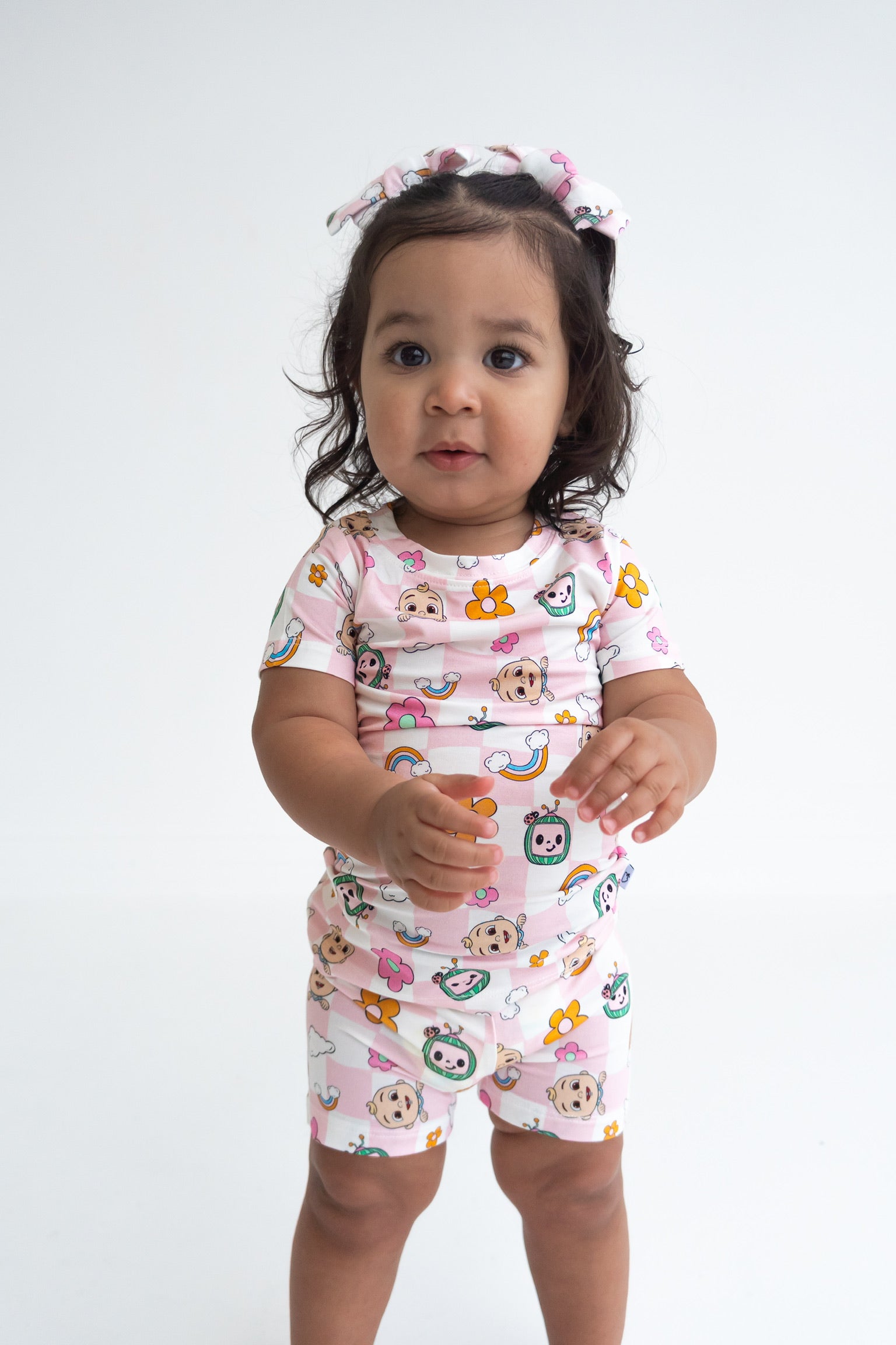 Dream Big Little Co X Cocomelon Jj Rainbow Checkers Dream Short Set