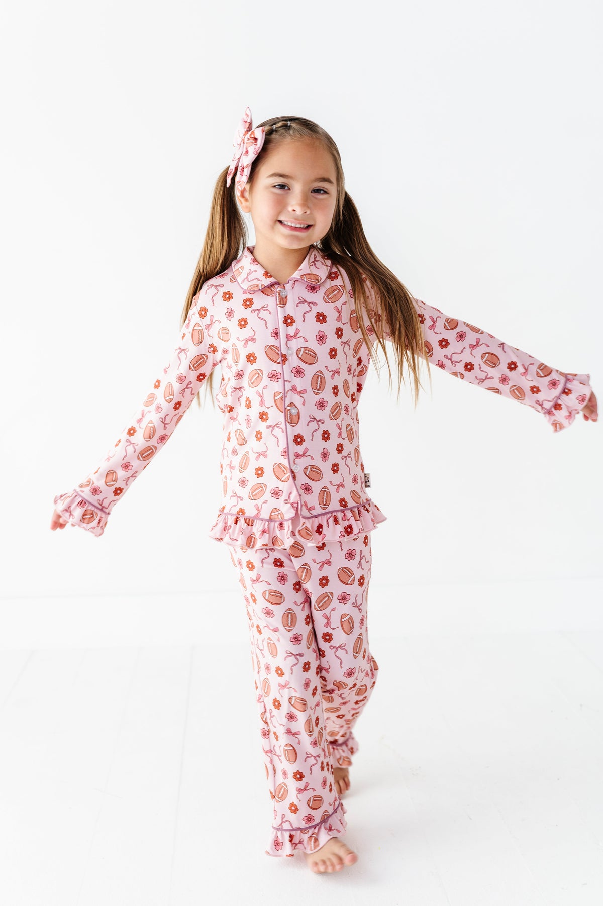 Friday Night Florals Ruffle Button Up Set (est Ship Time 2-3 Weeks)