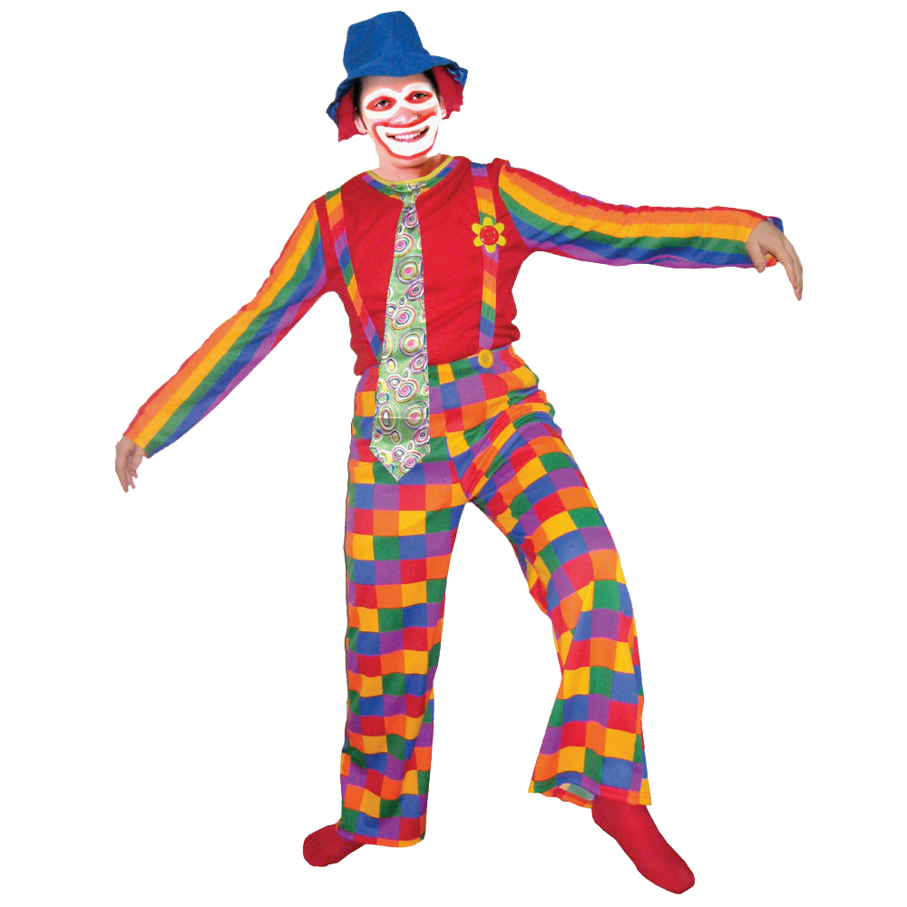 Jolly Laughing Clown Costume - Adults