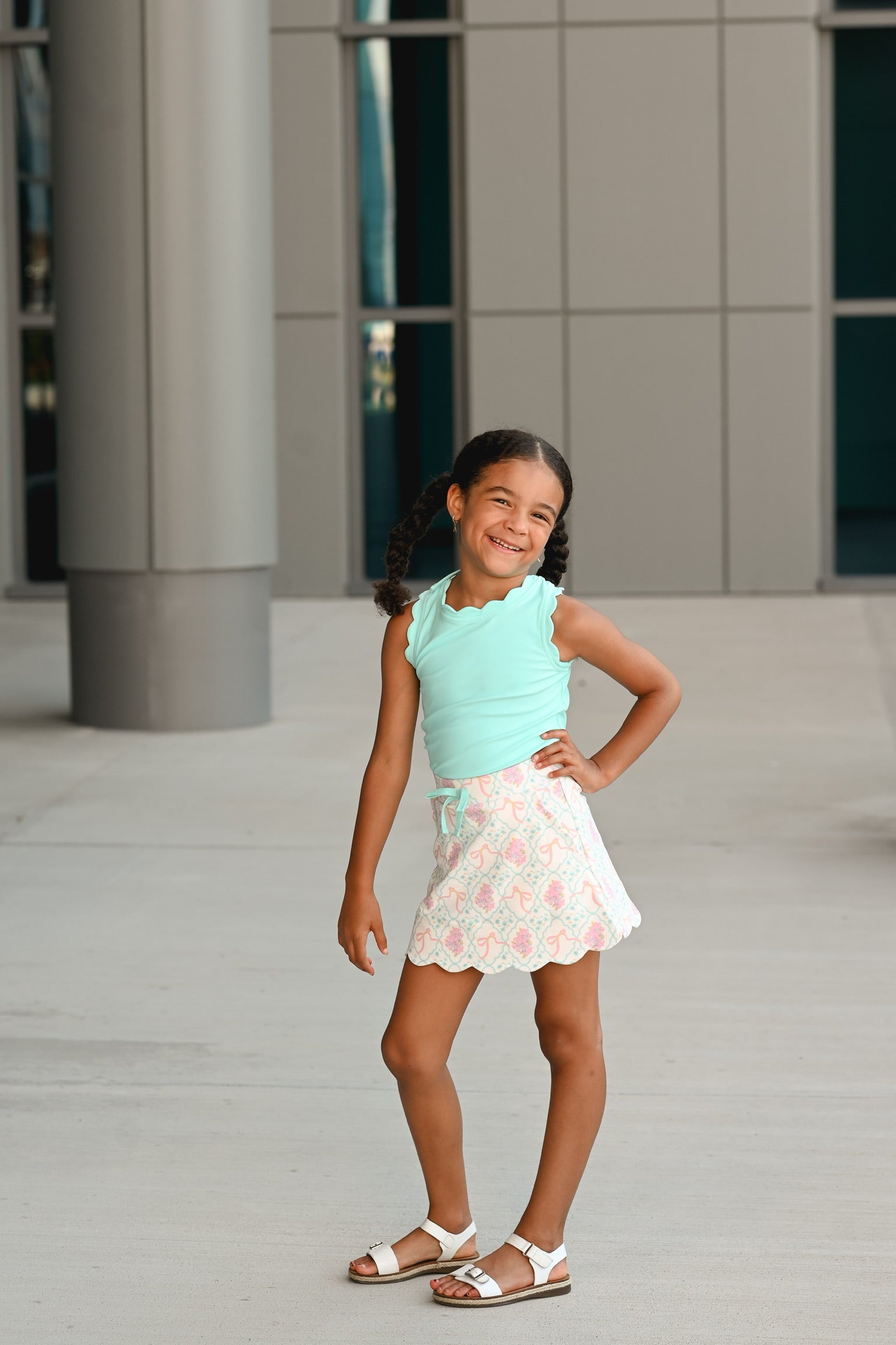 Floral Fancies Skort And Shirt Set