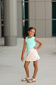 Floral Fancies Skort And Shirt Set