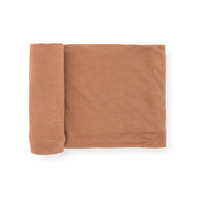 Stretch Knit Swaddle Blanket - Terracotta