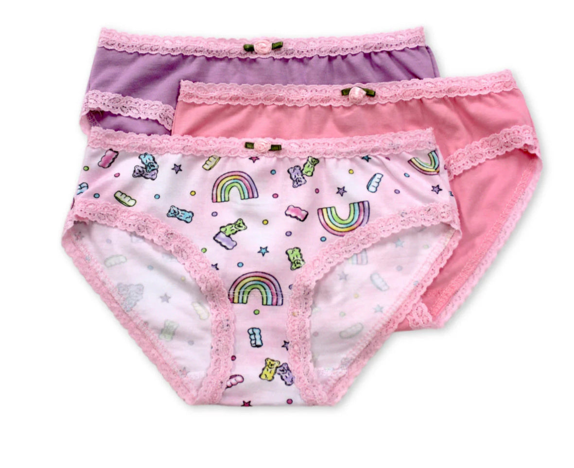 Esme - Girls 3 Pk Panty, Dreamy
