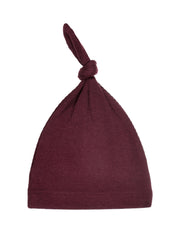 God's Got My Back Fig Knotted Hat Ribbed Cotton-bamboo Blend