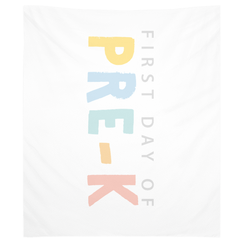 First Day Of Prek Tapestry, First Day Of School Banner