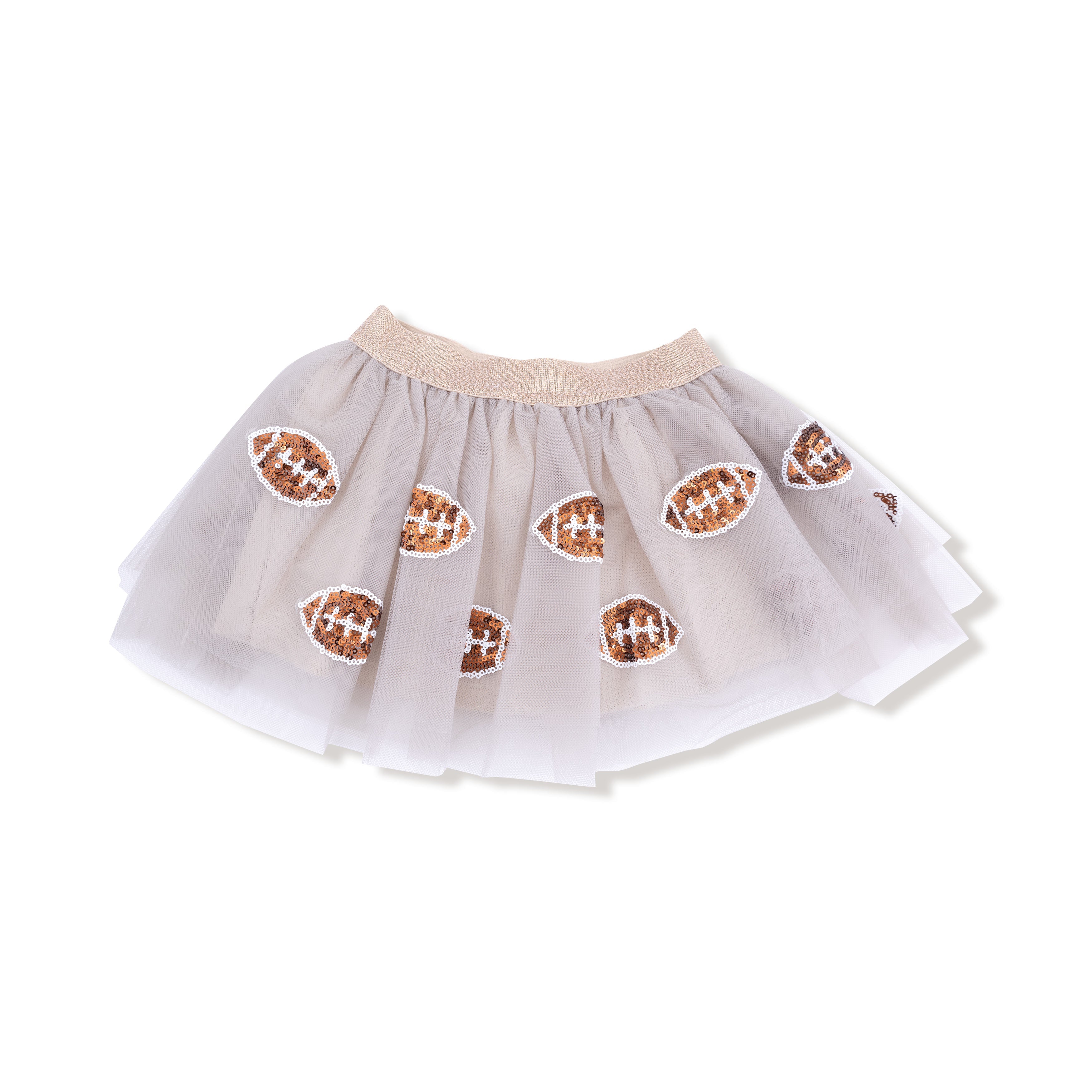 Oatmeal Football Tutu Skirt
