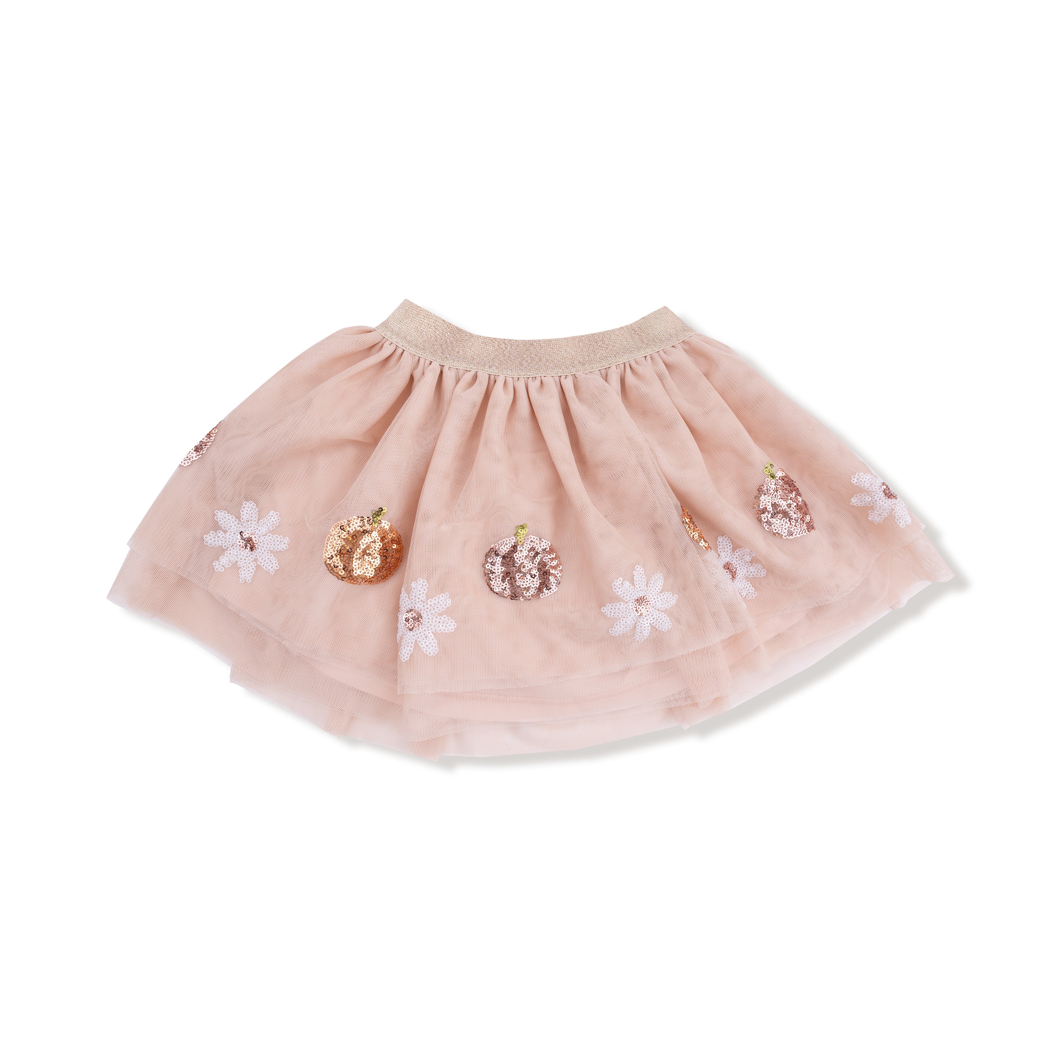 Pumpkins And Flowers Tutu Skirt