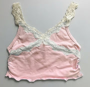 Tweenstyle By Stoopher - Lace Trimmed Lounge Tank - Pink