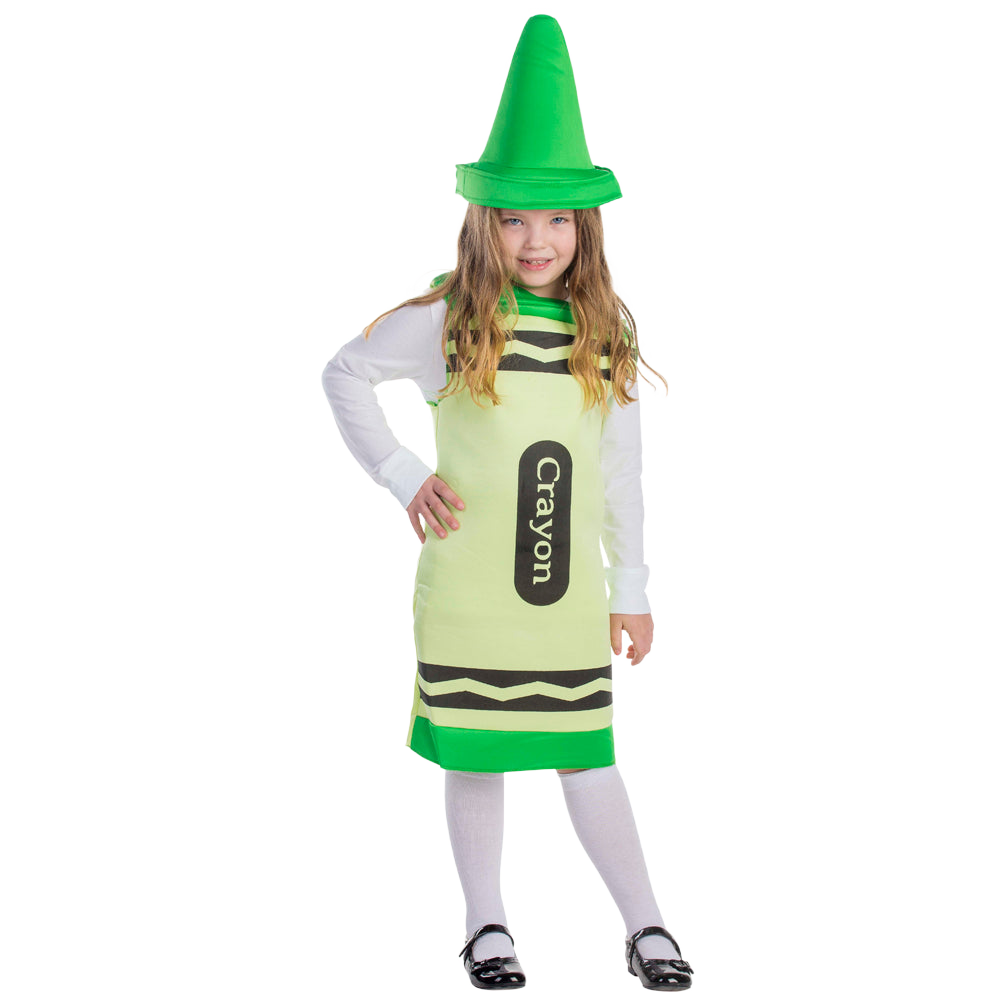 Green Crayon Costume - Kids