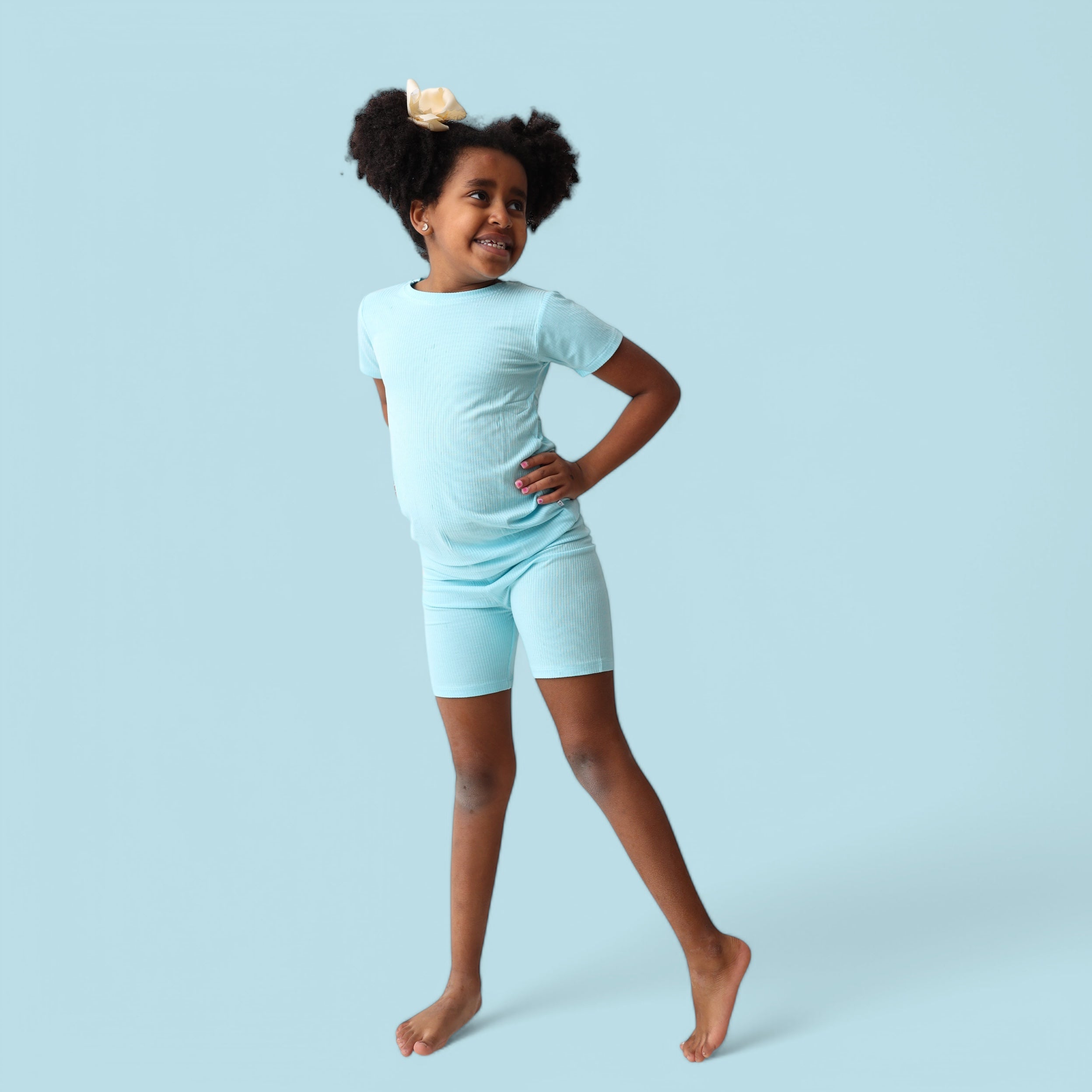 Capri Blue Rib Dream Short Set