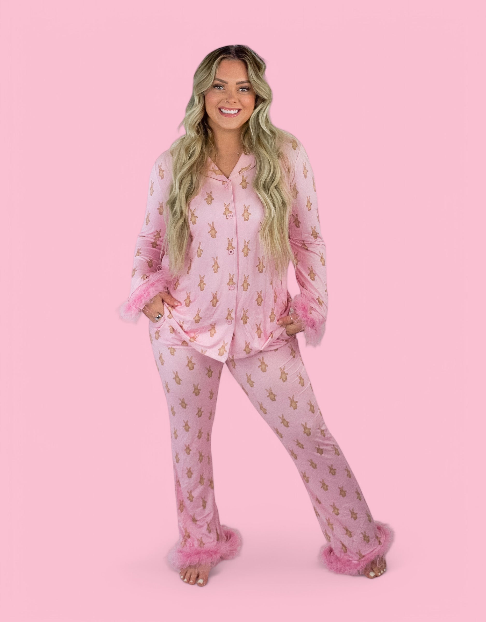 Blushin' Bunnies Women's Feather Dream Set