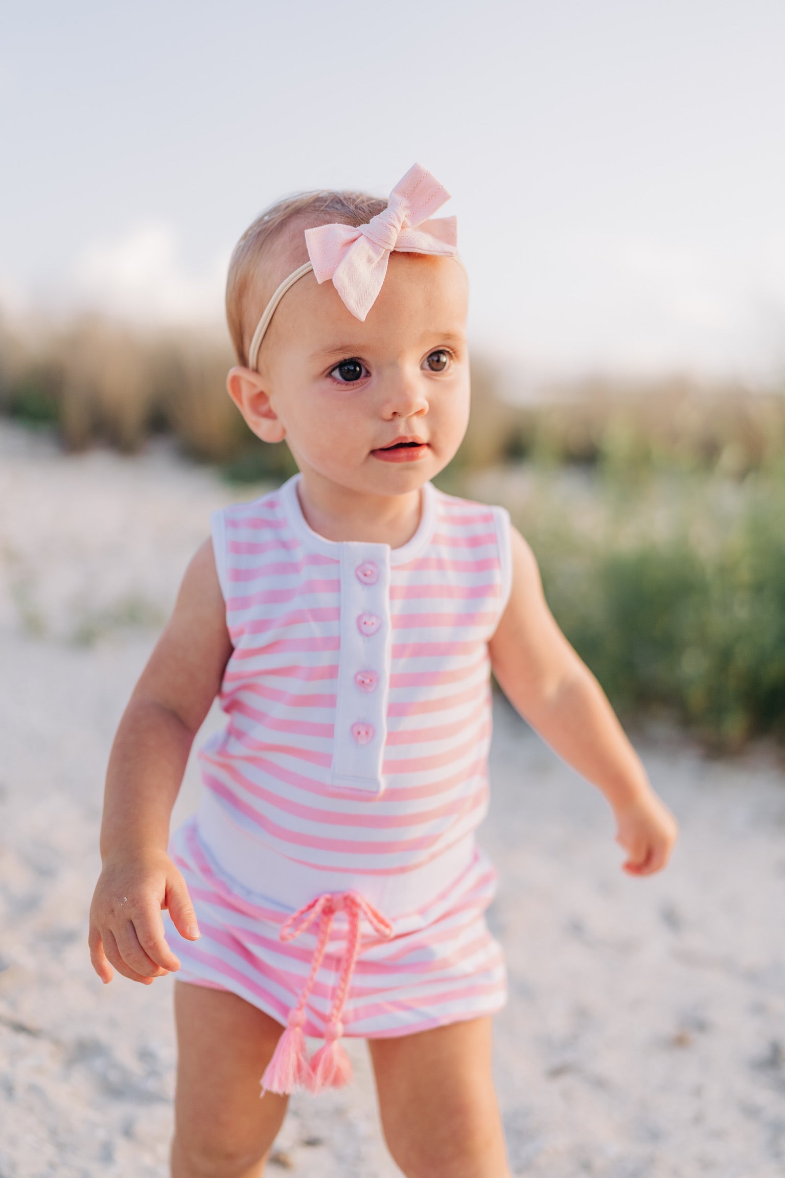 Candy Striped Romper