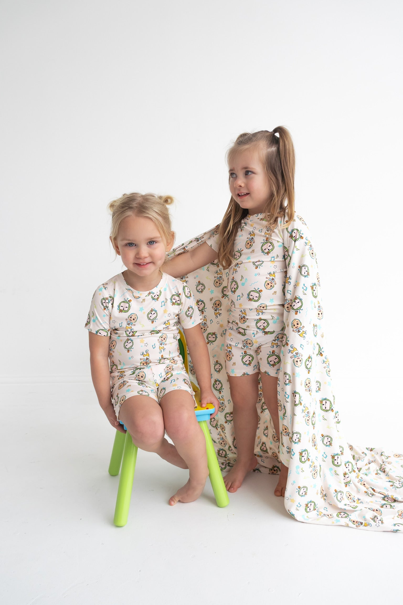 Dream Big Little Co X Cocomelon Jj Musical Melon Dream Short Set