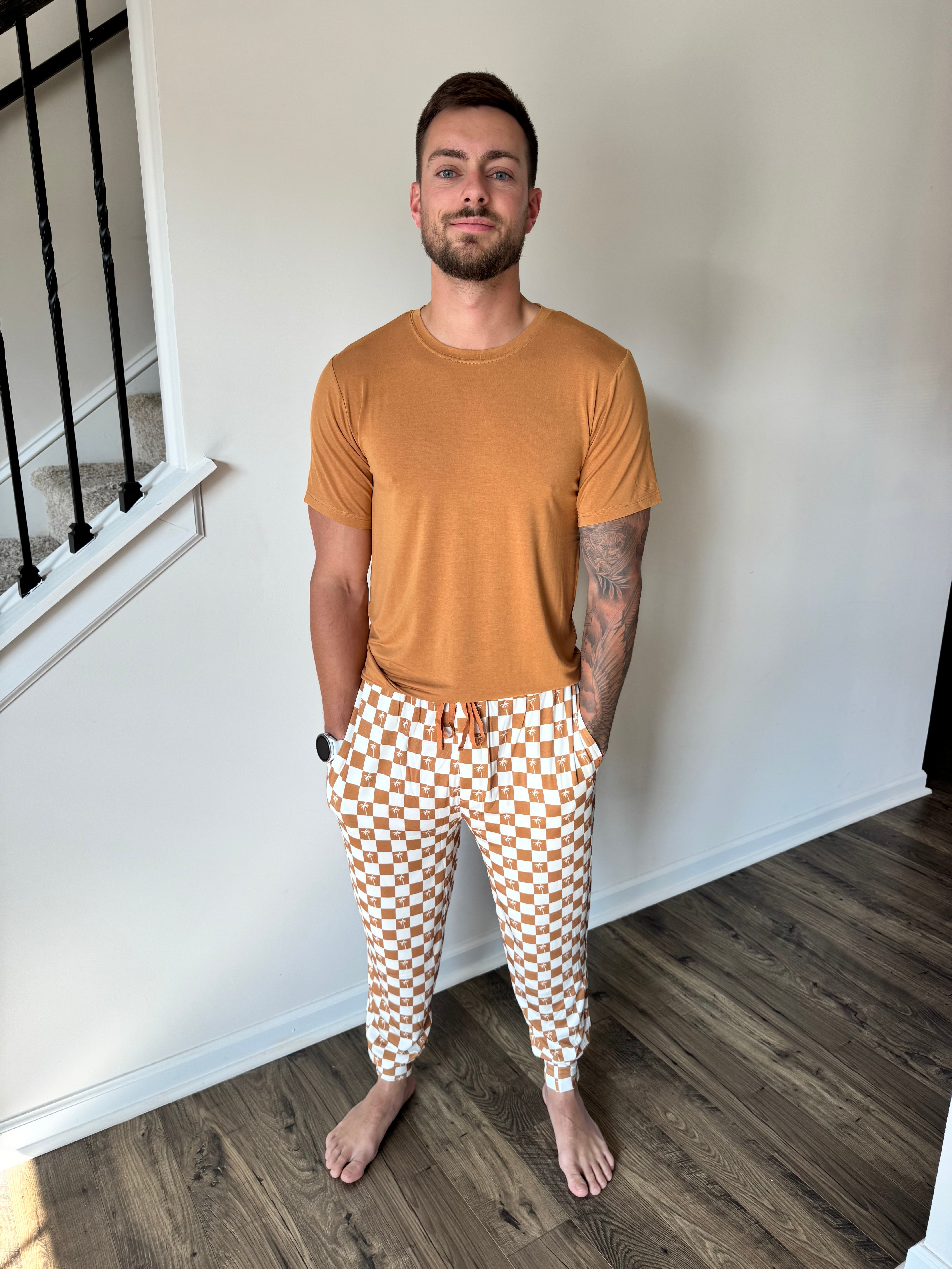 Exclusive Sandy Beach Checkers Men's Dream  Jogger Pant