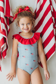 Margot One Piece Swimsuit ~ Heritage Flag