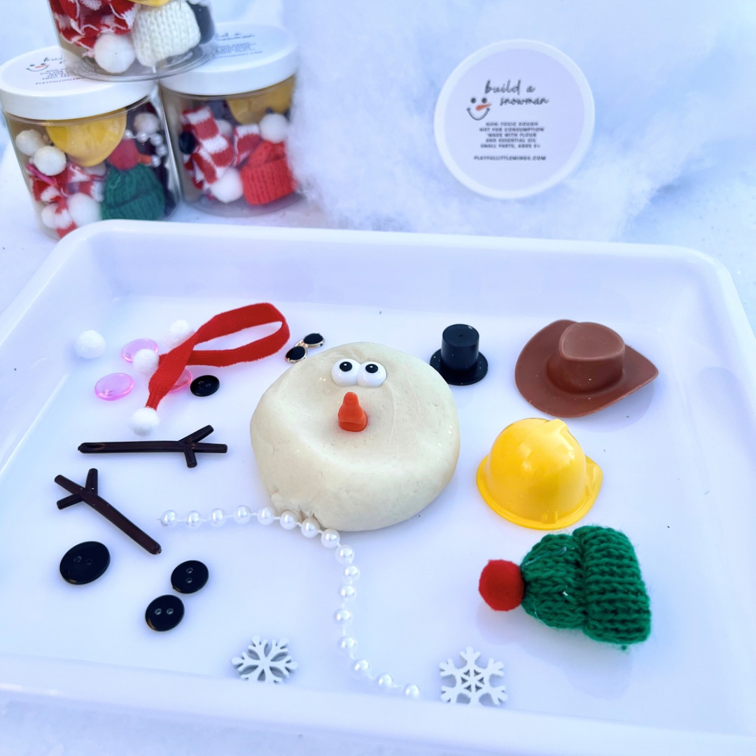 Snowman Dress Up Playdough Kit For Kids