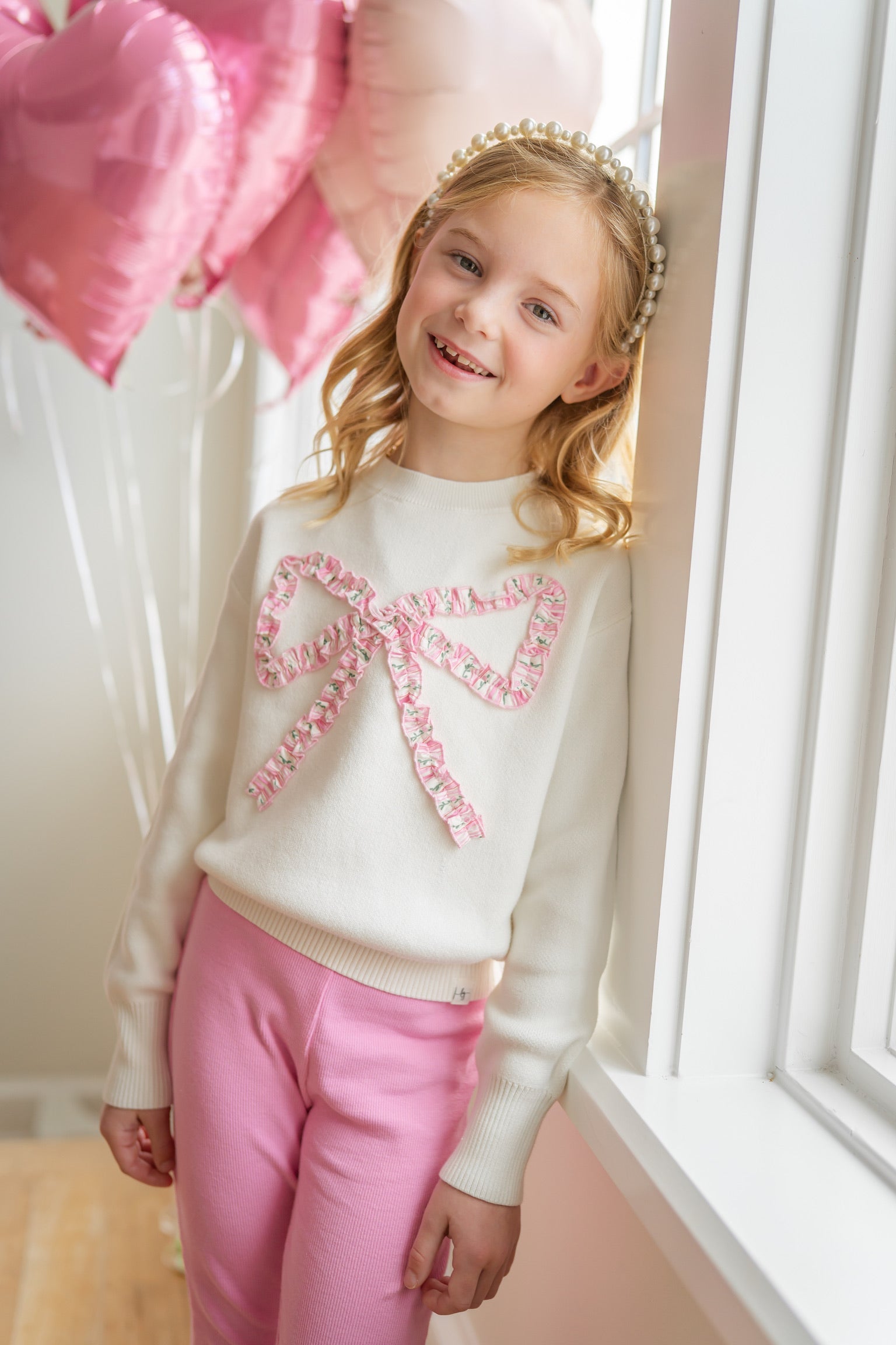 Pink Cherub Flared Leggings