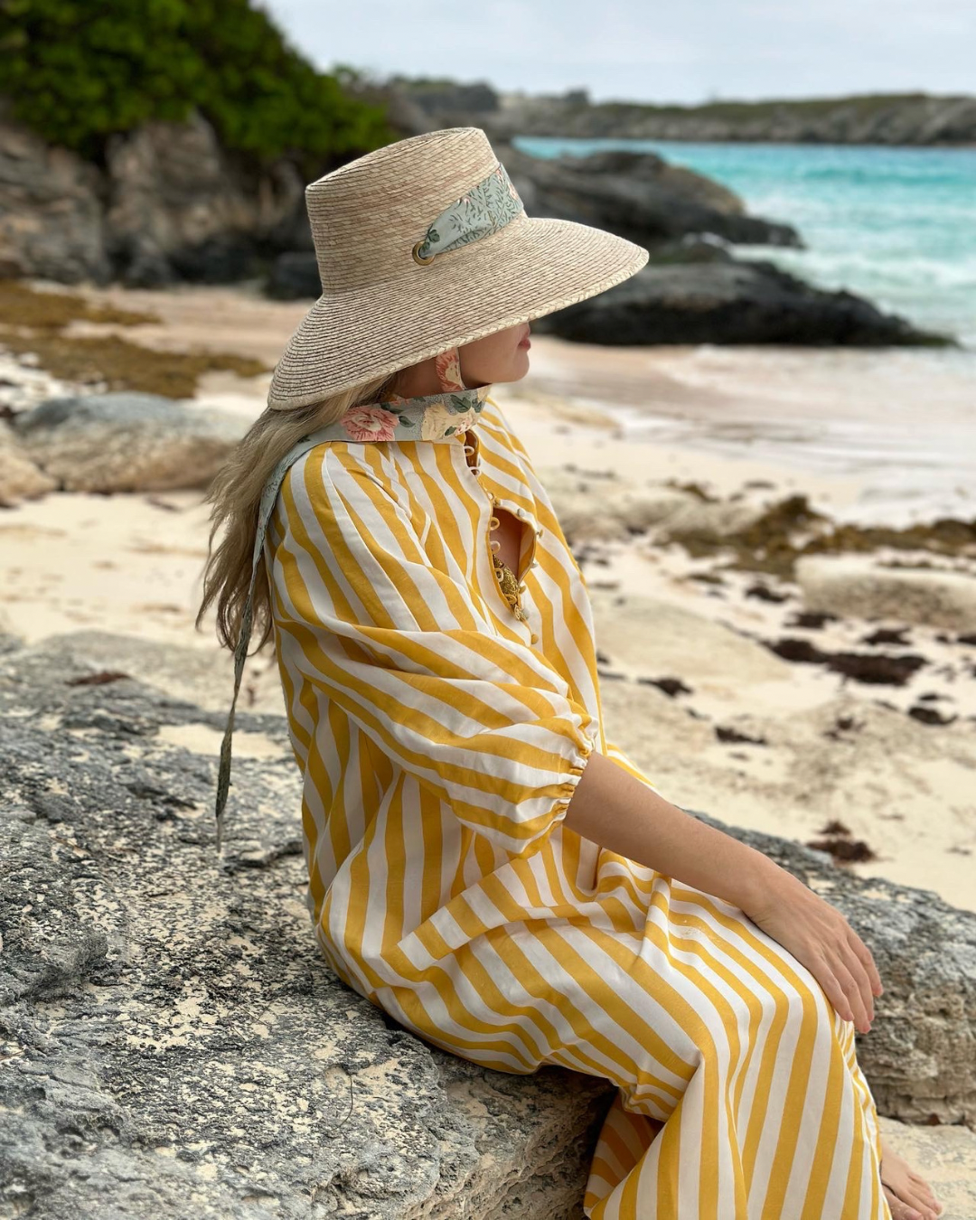 Wildflower Sun Hat - Burnt Orange/rust Wide & Short Grosgrain Ribbon