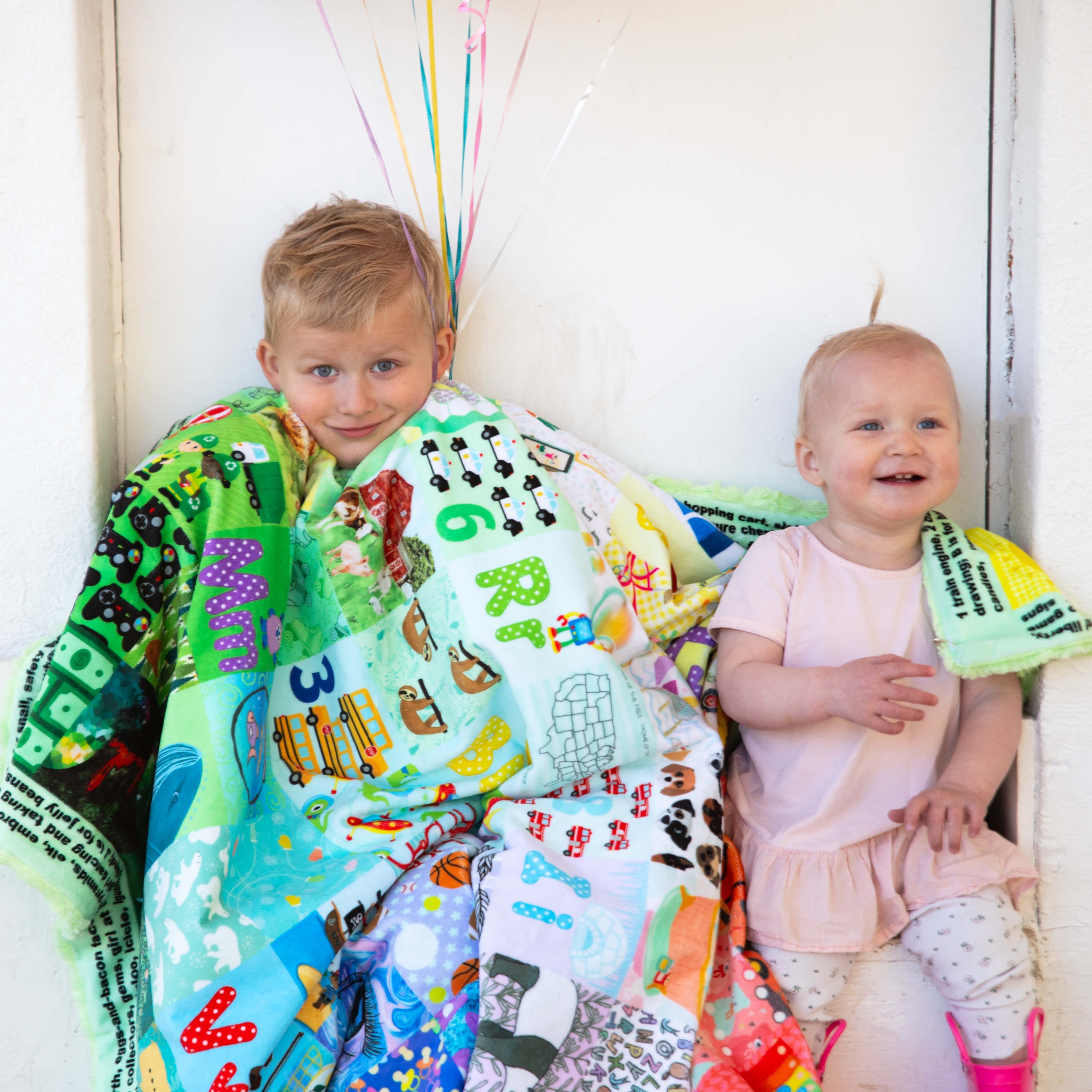 Abc Hidden Pictures Minky Quilt Panel