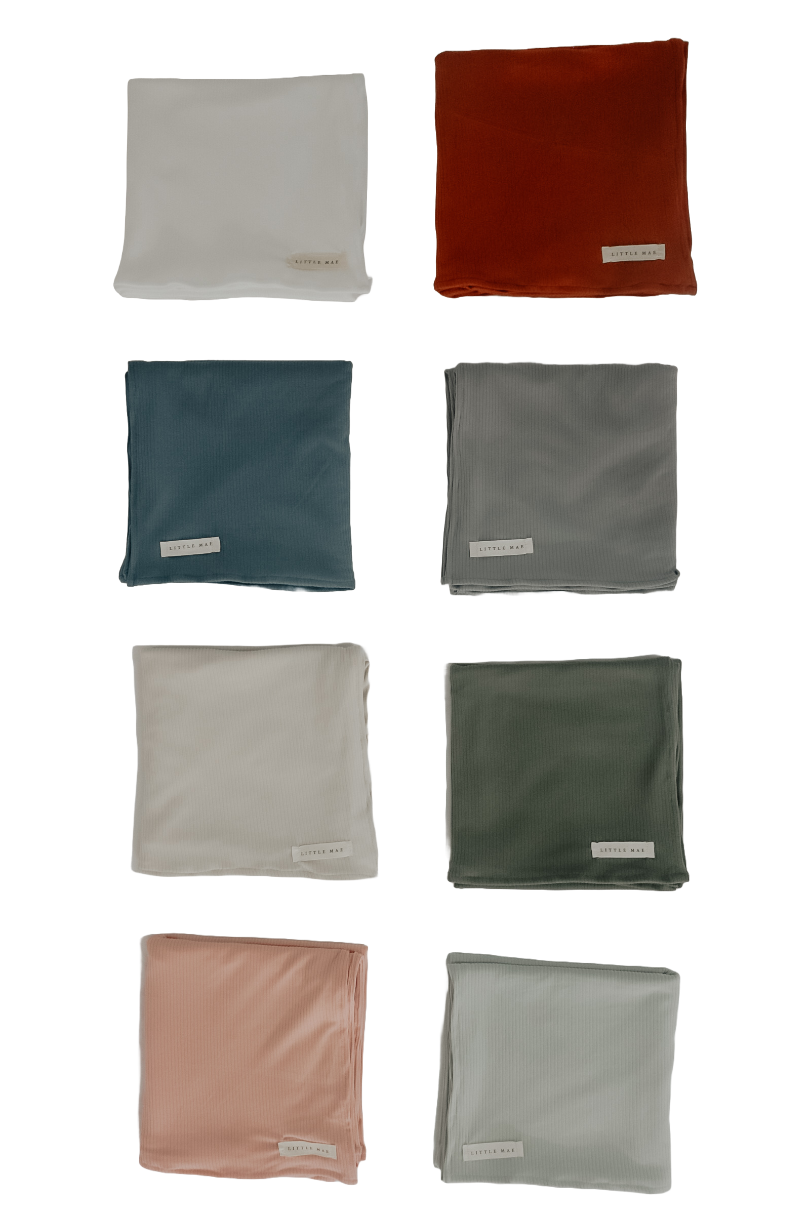 Rust Ribbed Stretch Swaddle (Ships June 8)