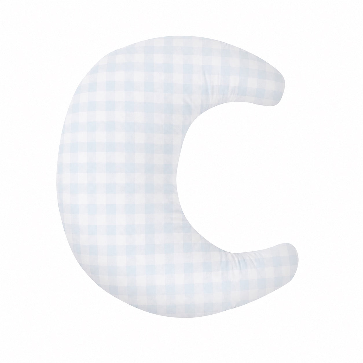 Beige Gingham Ruffle Nursing Pillow Cover