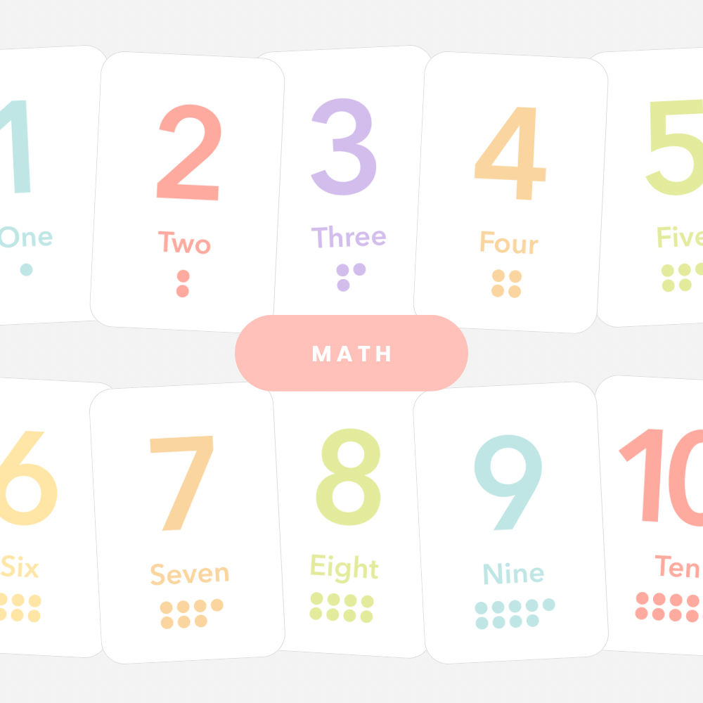 Basic Subtraction Flashcards