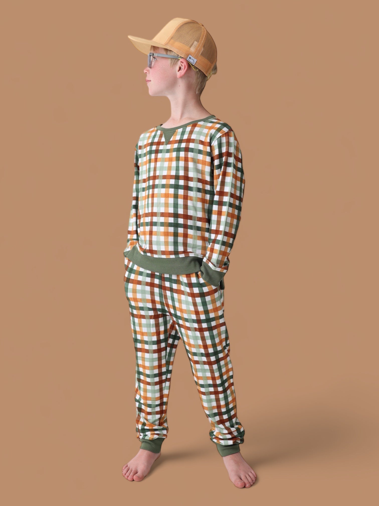 Autumn Plaid Dream Jogger