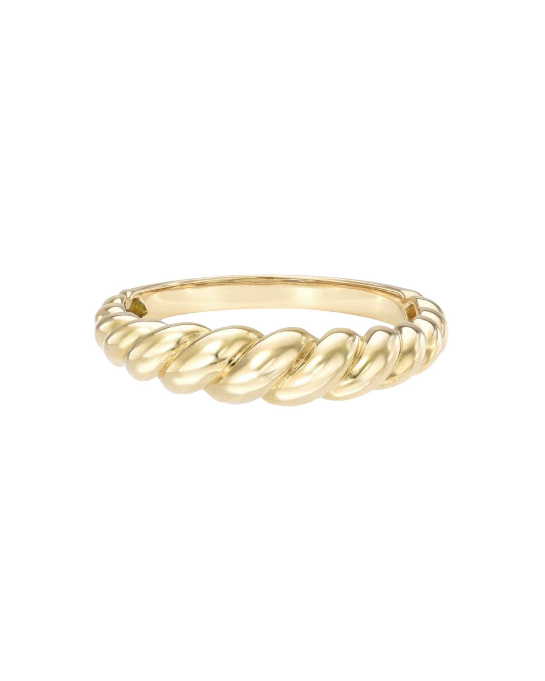 14k Gold Croissant Ring