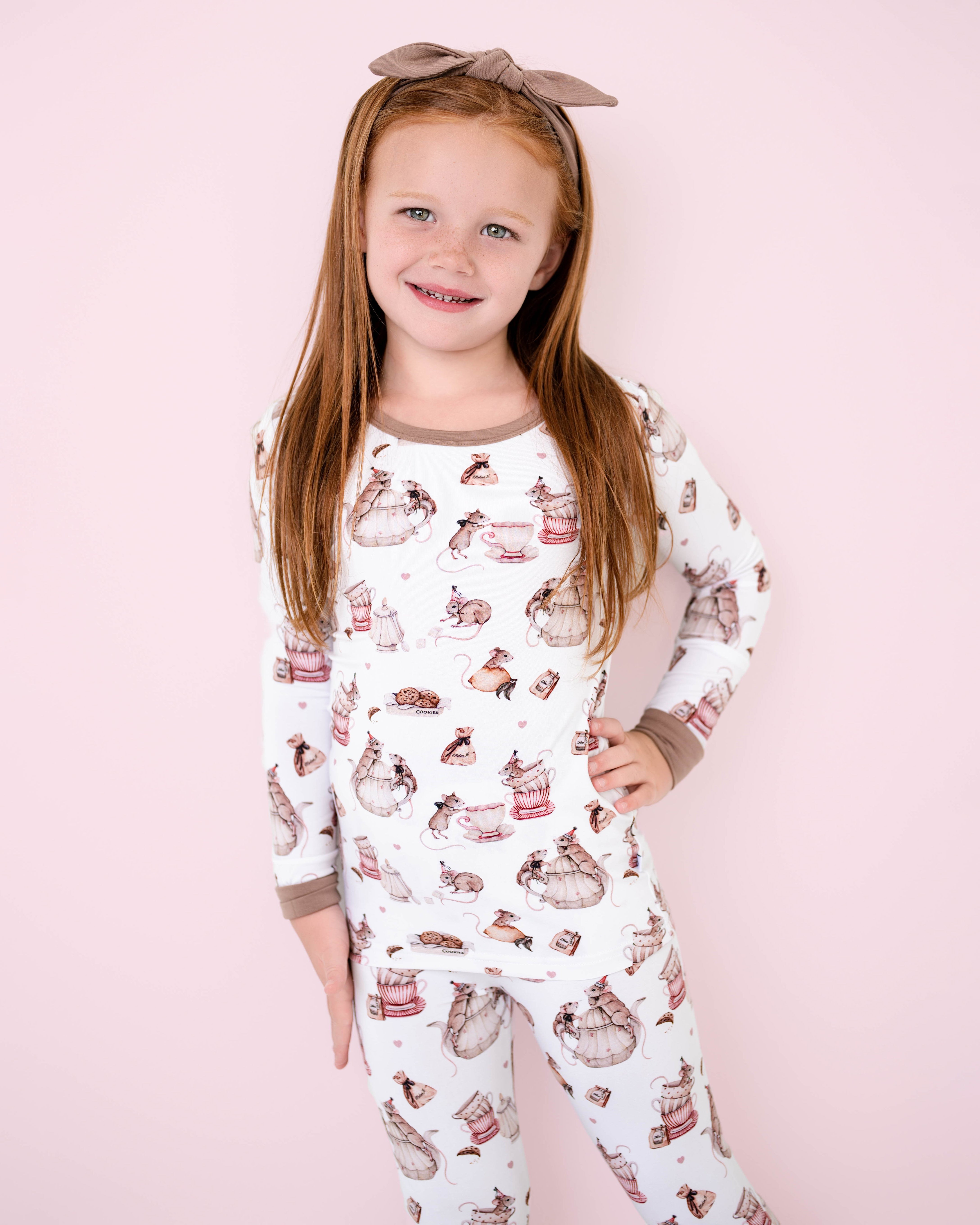 Tiny Tea Time Long Sleeve Pj's