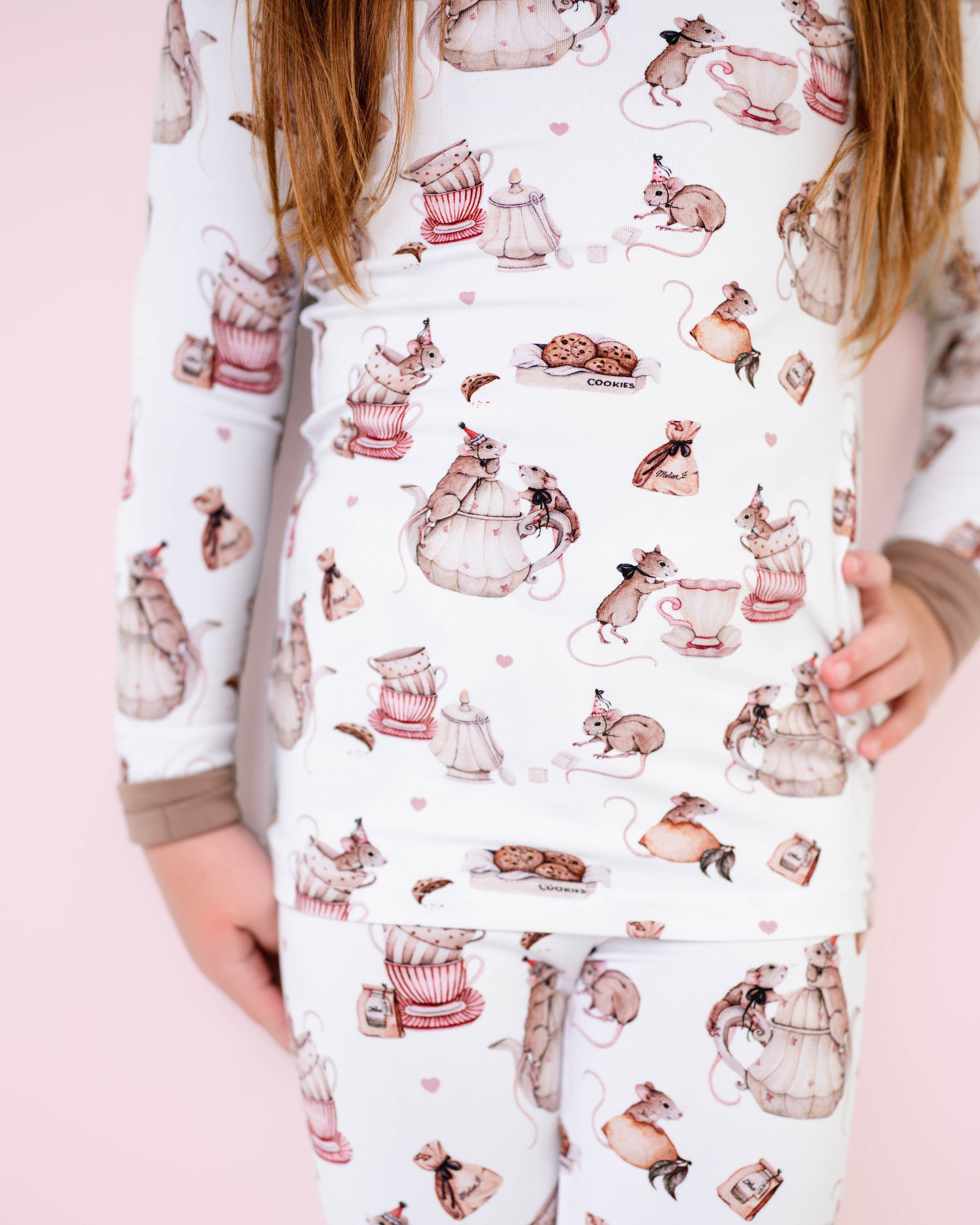 Tiny Tea Time Long Sleeve Pj's