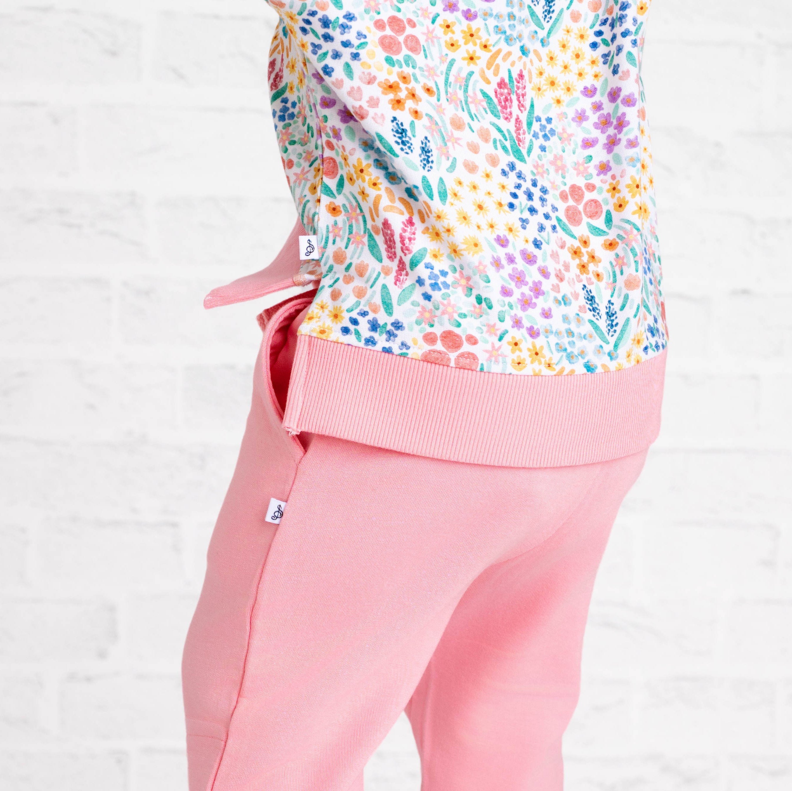 Whimsical Wildflower Kids Jogger Set