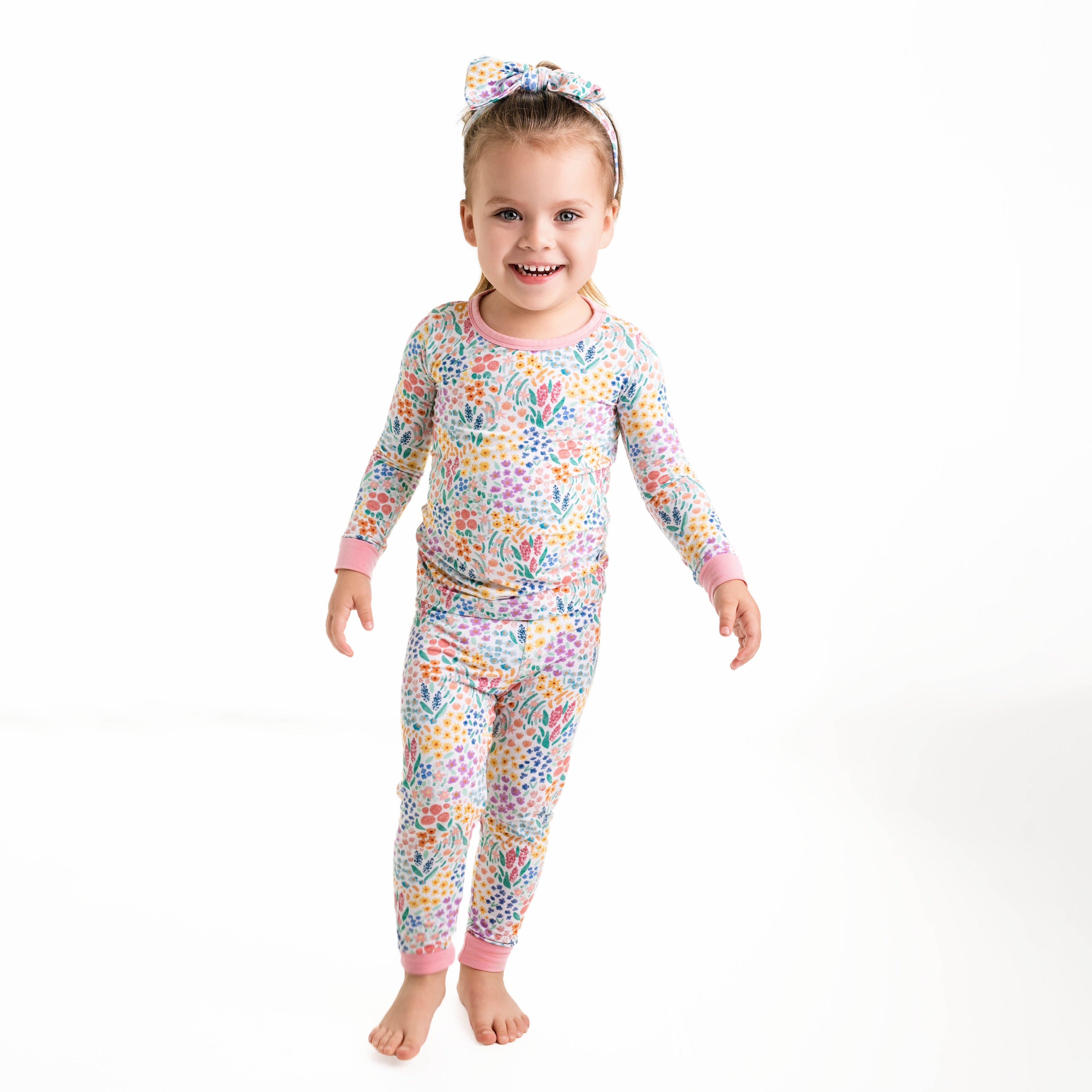 Whimsical Wildflower Long Sleeve Pj's