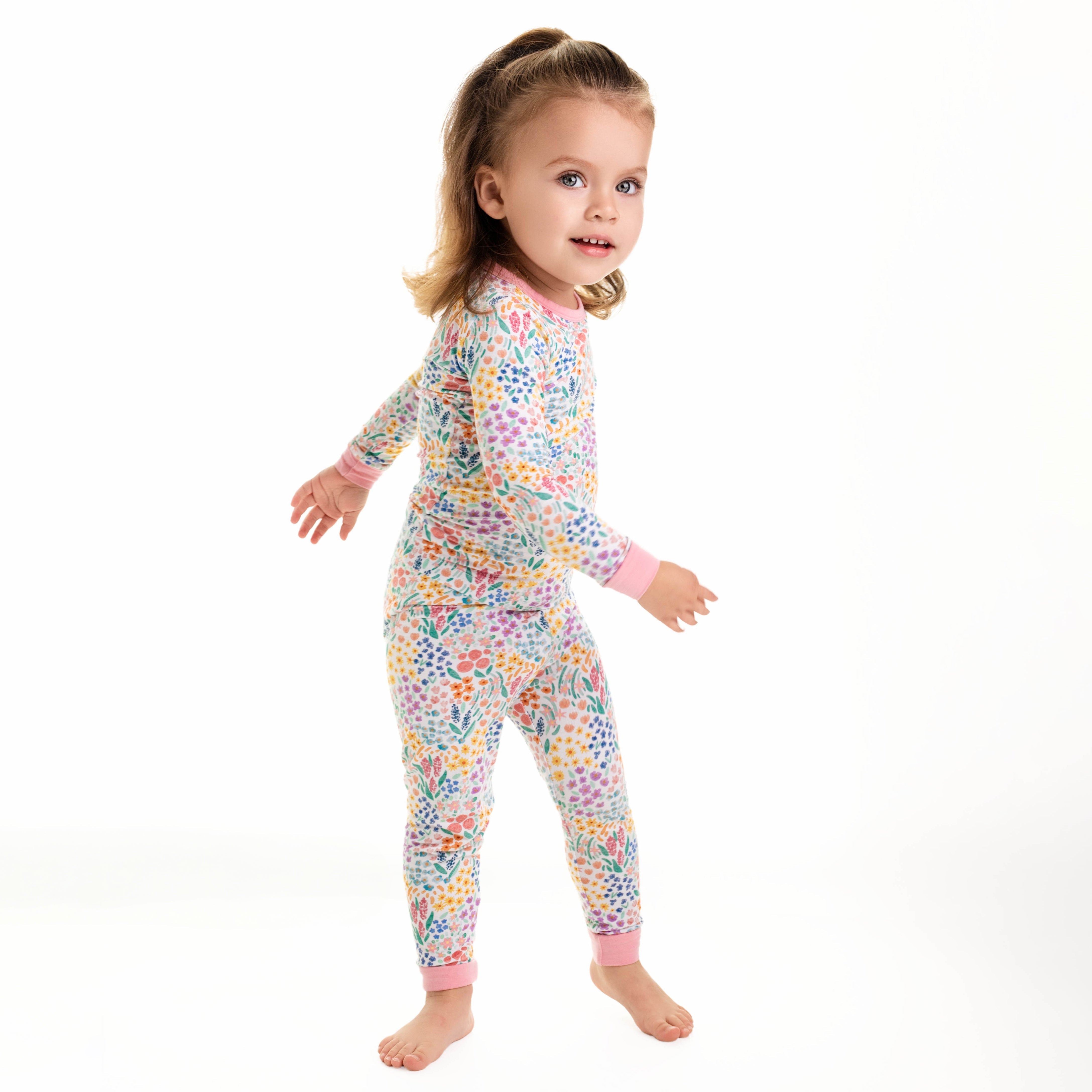 Whimsical Wildflower Long Sleeve Pj's