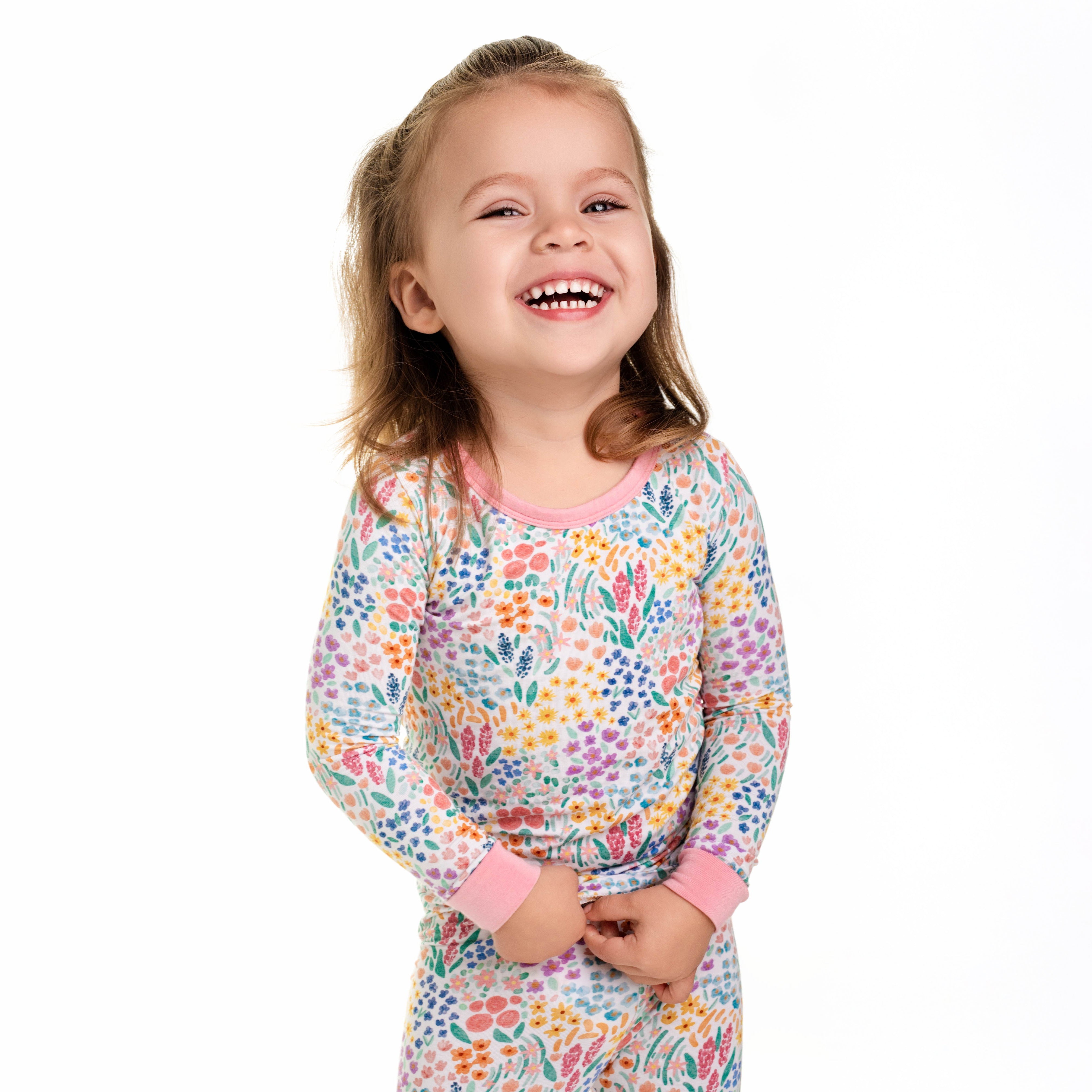 Whimsical Wildflower Long Sleeve Pj's