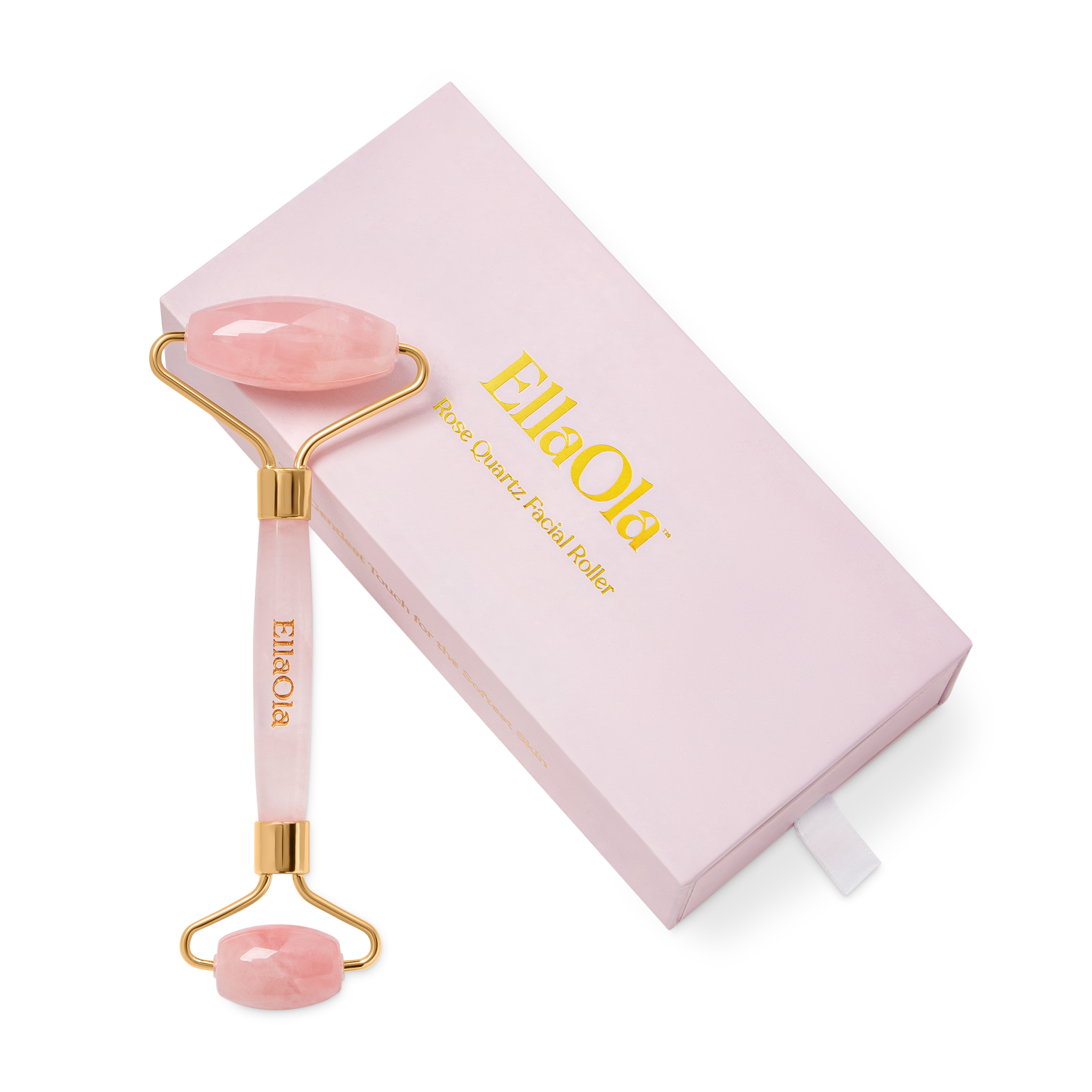 Rose Quartz De-puffing Facial Roller